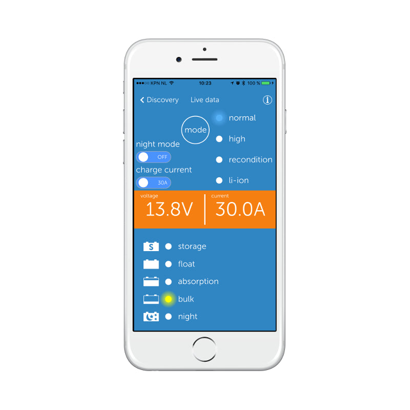 Victron Blue Smart IP22 Batterieladegerät Bluetooth 12/15 1 Ausgang